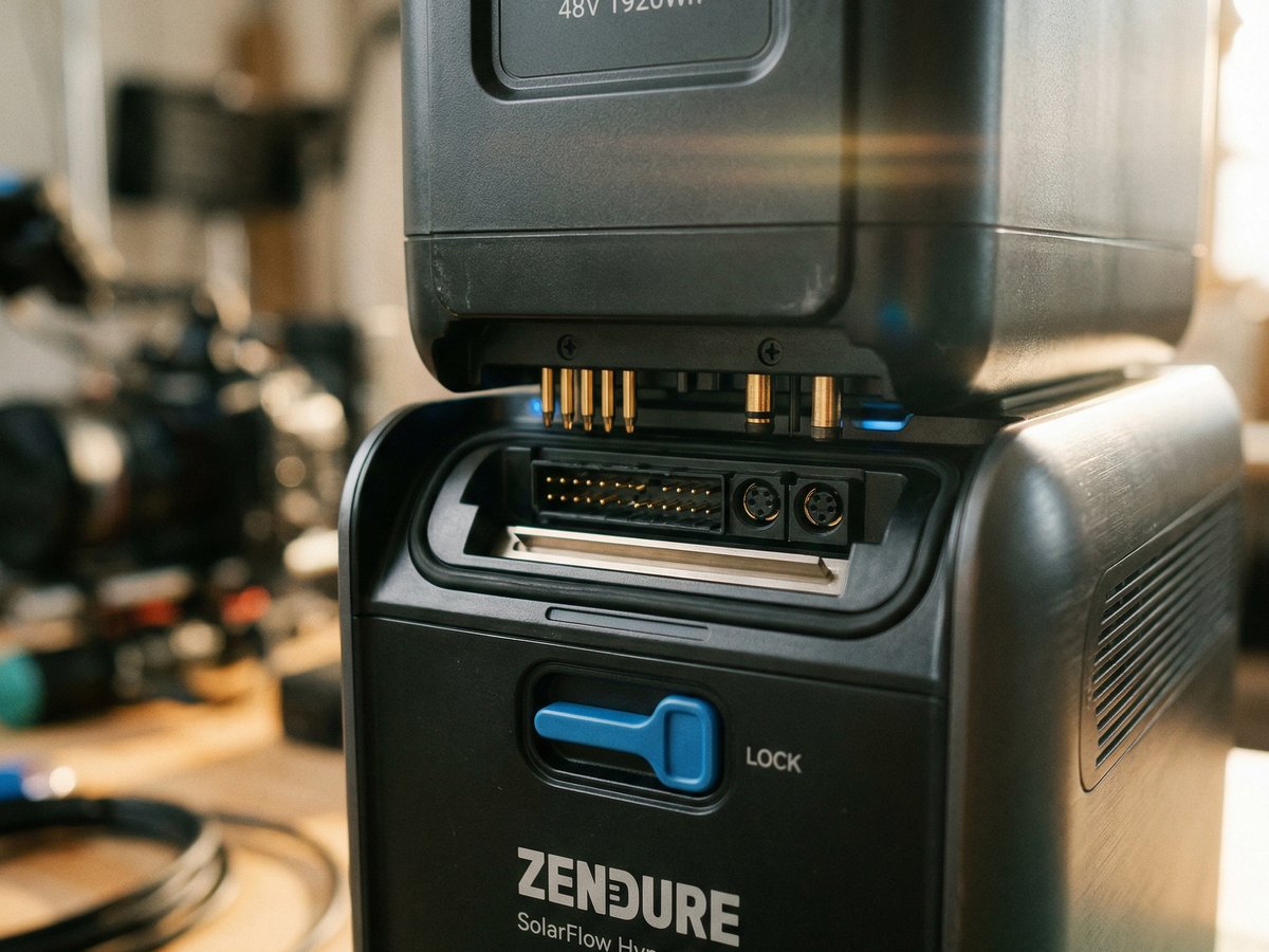 Zendure Hyper 2000 Modular-Architektur mit stapelbaren AB-Akkus